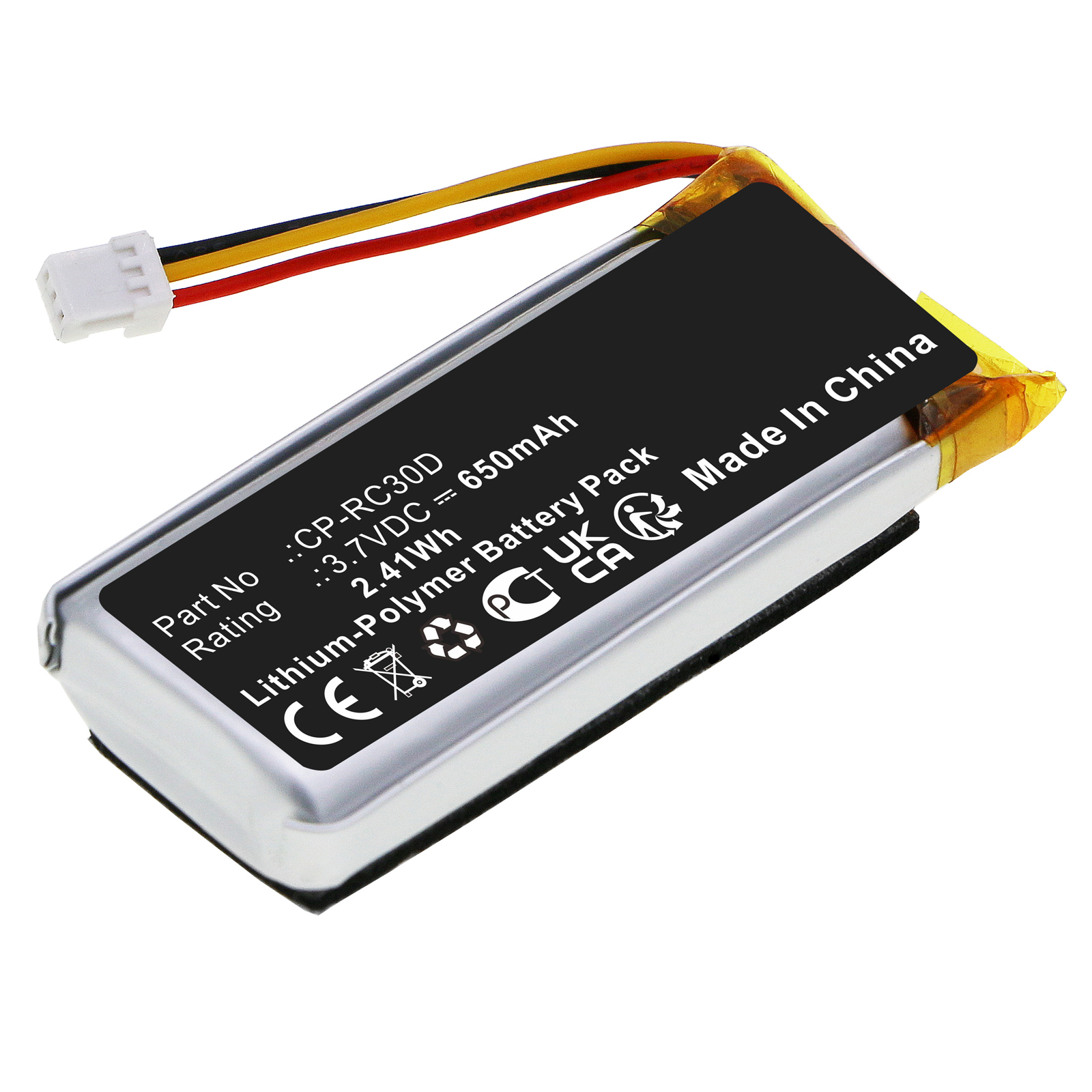 Synergy Digital Keyboard Battery, Compatible with RAZER CP-RC30D Keyboard Battery (Li-Pol, 3.7V, 650mAh)