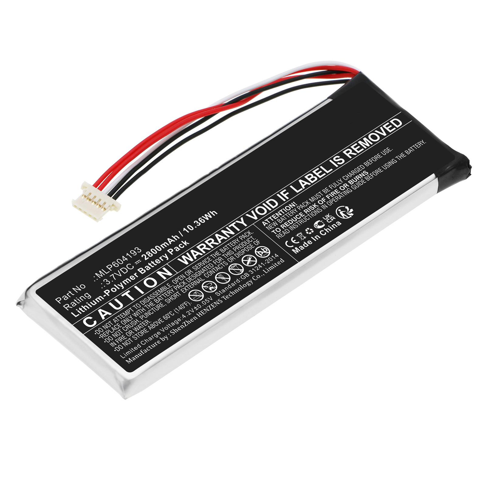 Synergy Digital Diagnostic Scanner Battery Compatible with Autel MLP604193 Diagnostic Scanner Battery (Li-Pol, 3.7V, 3000mAh)