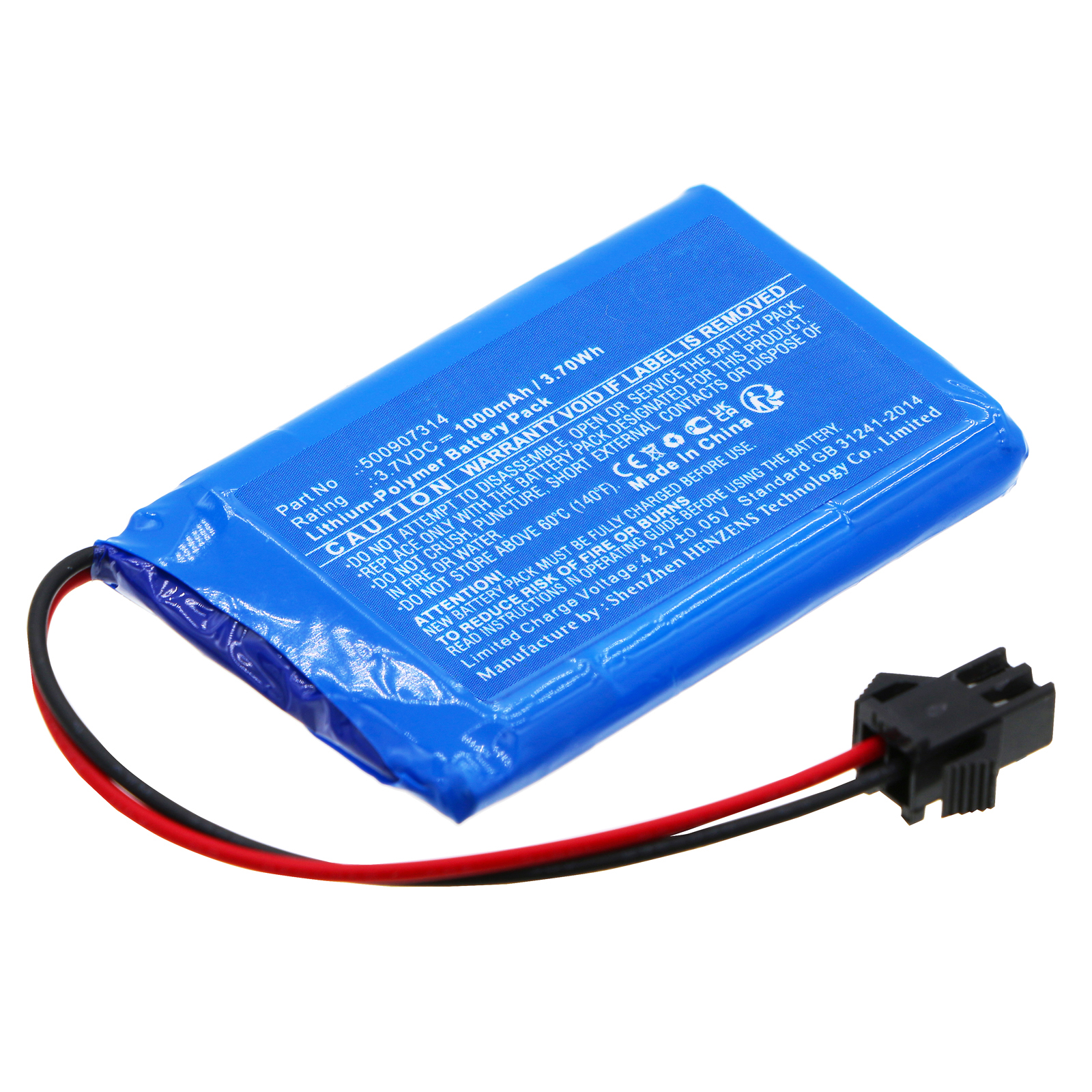 Synergy Digital Cars Battery, Compatible with Double Eagle 500907314 Cars Battery (Li-Pol, 3.7V, 1000mAh)