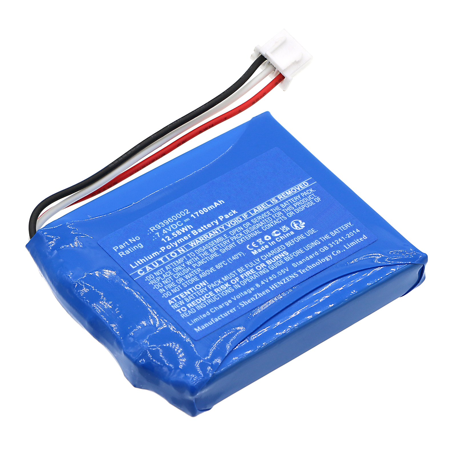 Synergy Digital Paintball Gun Battery, Compatible with Dye R93960002 Paintball Gun Battery (Li-Pol, 7.4V, 1700mAh)