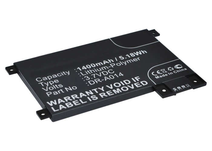 Synergy Digital E Book E Reader Battery, Compatible with Amazon DR-A014 E Book E Reader Battery (Li-Pol, 3.7V, 1400mAh)