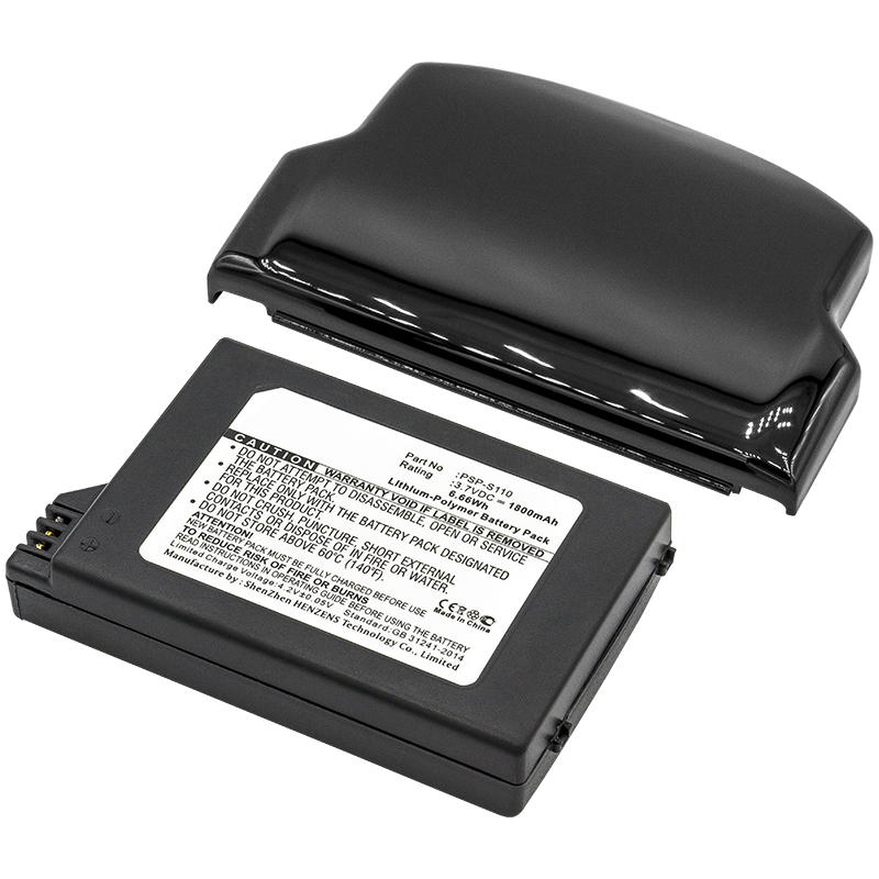 Synergy Digital Game Console Battery, Compatible with Sony PSP-S110 Game Console Battery (Li-Pol, 3.7V, 1800mAh)