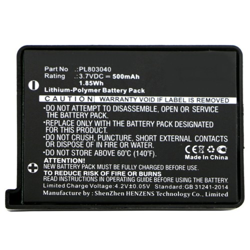 Synergy Digital Keyboard Battery, Compatible with RAZER FC30-01330200, PL803040 Keyboard Battery (3.7V, Li-Pol, 500mAh)
