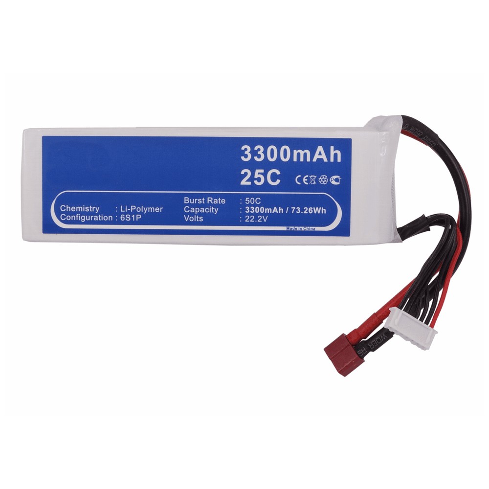 Synergy Digital Cars Battery, Compatible with RC CS-LT979RT Cars Battery (22.2, Li-Pol, 3300mAh)