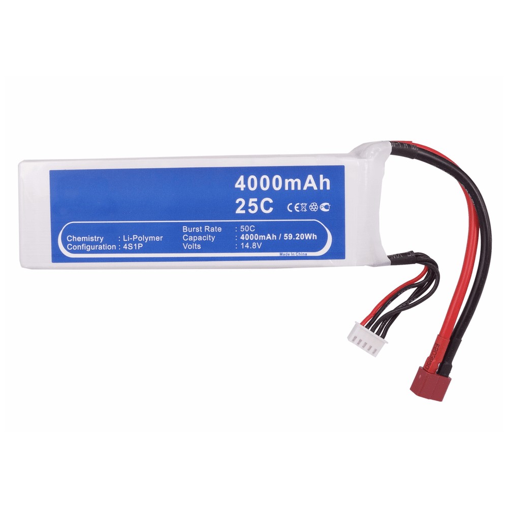 Synergy Digital Cars Battery, Compatible with RC CS-LT981RT Cars Battery (14.8, Li-Pol, 4000mAh)