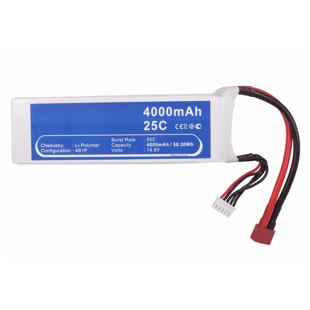 Synergy Digital Cars Battery, Compatible with RC CS-LT981RT Cars Battery (14.8, Li-Pol, 4000mAh)