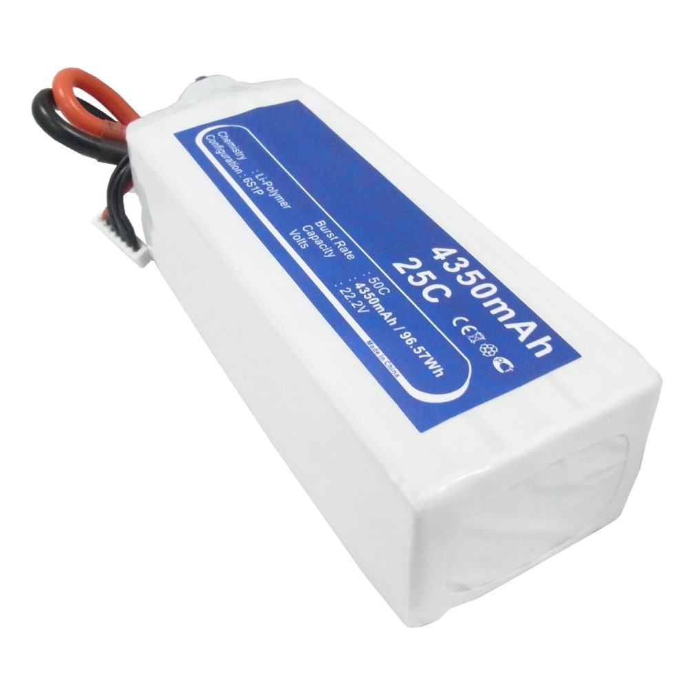 Synergy Digital Cars Battery, Compatible with RC CS-LT988RT Cars Battery (22.2, Li-Pol, 4350mAh)