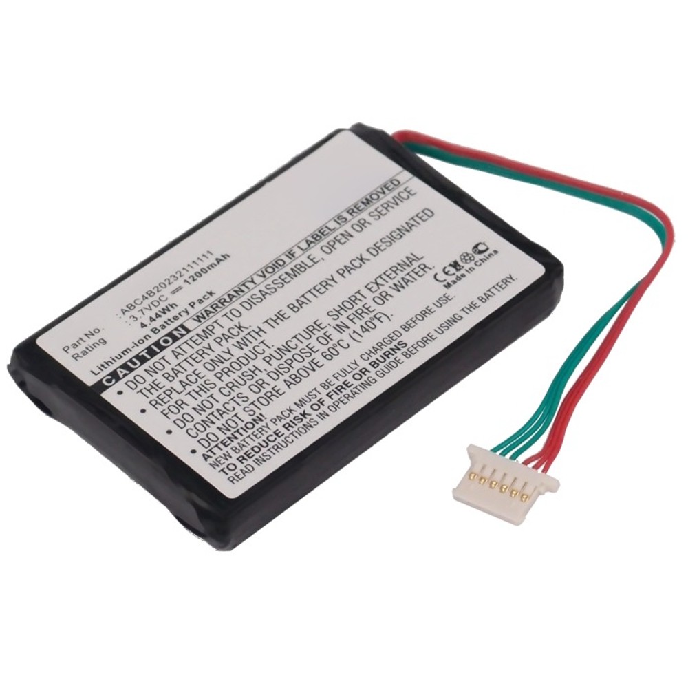 Synergy Digital Player Battery, Compatible with ROC ABC4B20232111111 Player Battery (Li-ion, 3.7V, 1200mAh)