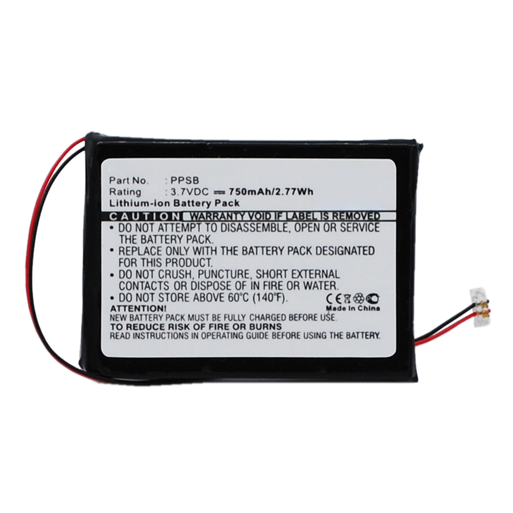 Synergy Digital Player Battery, Compatible with Samsung PPSB Player Battery (Li-ion, 3.7V, 750mAh)