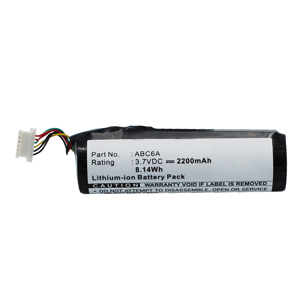 Synergy Digital Player Battery, Compatible with Philips ABC6A Player Battery (Li-ion, 3.7V, 2200mAh)