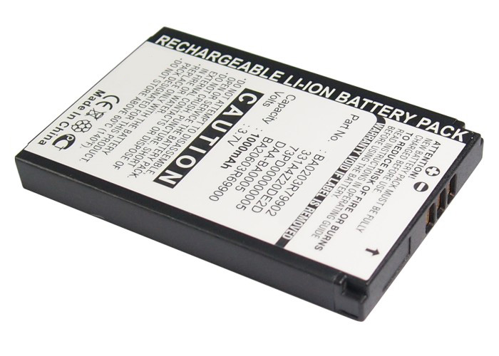 Synergy Digital Player Battery, Compatible with Creative 331A4Z20DE2D, 73PD000000005, BA20203R79902 Player Battery (3.7, Li-ion, 1000mAh)