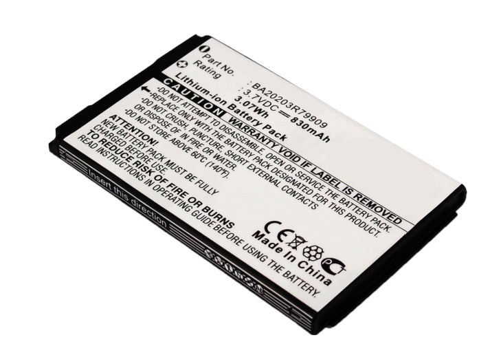 Synergy Digital Player Battery, Compatible with Creative BA20203R79909, DAA-BA0009 Player Battery (3.7, Li-ion, 830mAh)