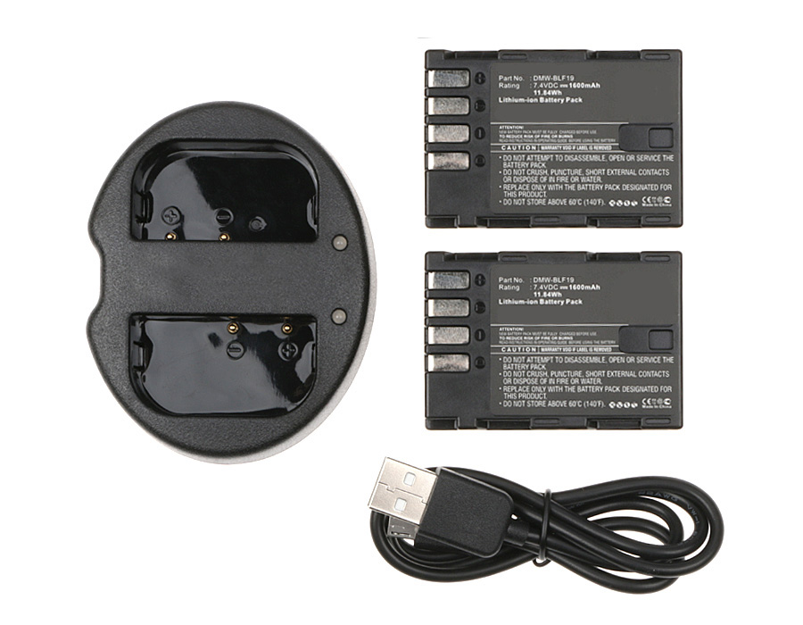 Synergy Digital Player Battery, Compatible with Panasonic DMW-BLF19, DMW-BLF19E, DMW-BLF19PP, DMW-BTC10 Player Battery (7.4, Li-ion, 1600mAh)