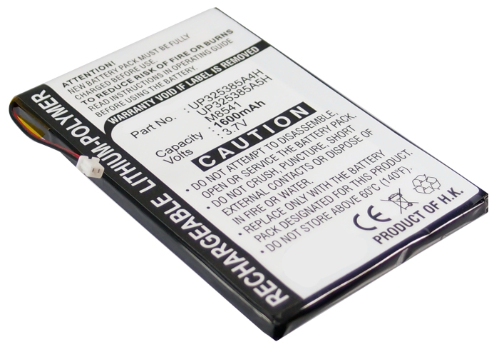Synergy Digital Player Battery, Compatible with Apple P325385A4H Player Battery (3.7, Li-Polymer, 1600mAh)