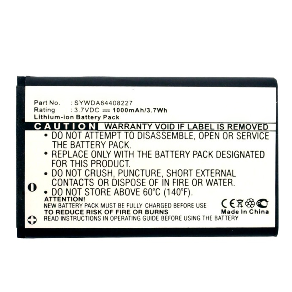 Synergy Digital PDA Battery, Compatible with T-Com SYWDA64408227 PDA Battery (Li-ion, 3.7V, 1000mAh)