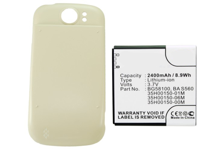 Synergy Digital PDA Battery, Compatiable with HTC 35H00150-00M, 35H00150-01M, 35H00150-02M, 35H00150-06M, BA S560, BG58100 PDA Battery (3.7V, Li-ion, 2400mAh)