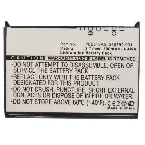 Synergy Digital PDA Battery, Compatiable with HP 35H00063-00M, 395780-001, 398687-001, 399858-001, HSTNN-H09C-WL, PE2018AS PDA Battery (3.7V, Li-ion, 1200mAh)