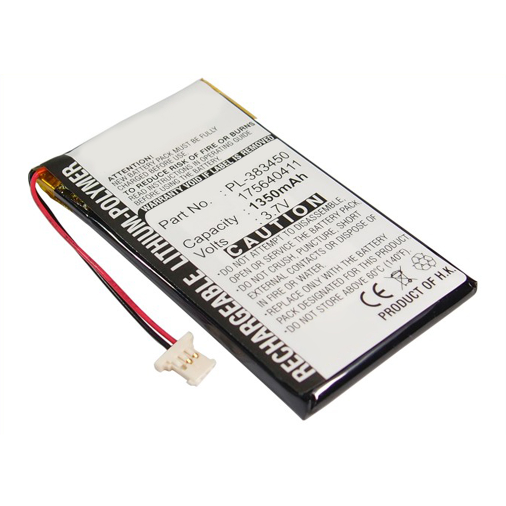 Synergy Digital PDA Battery, Compatible with Sony PL-383450 PDA Battery (Li-Pol, 3.7V, 1350mAh)