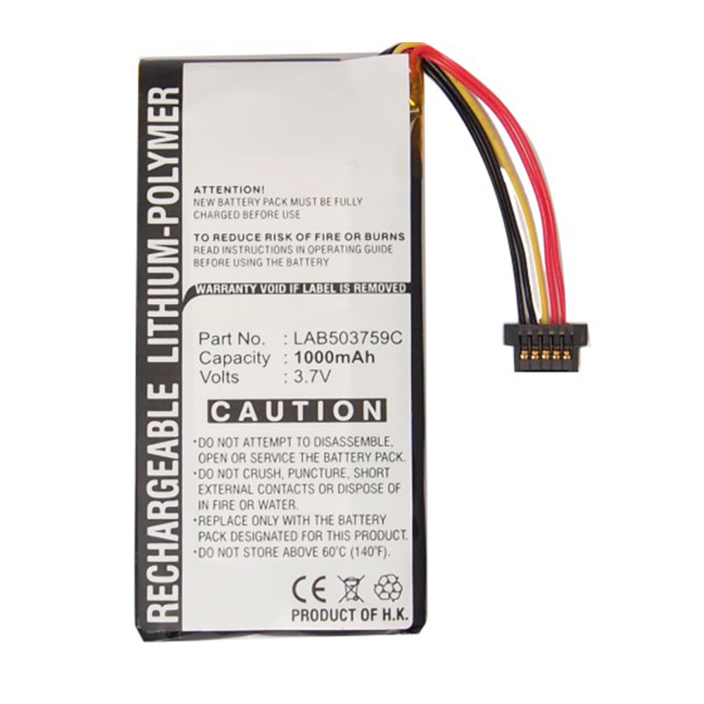 Synergy Digital PDA Battery, Compatible with Toshiba LAB503759C PDA Battery (Li-Pol, 3.7V, 1000mAh)
