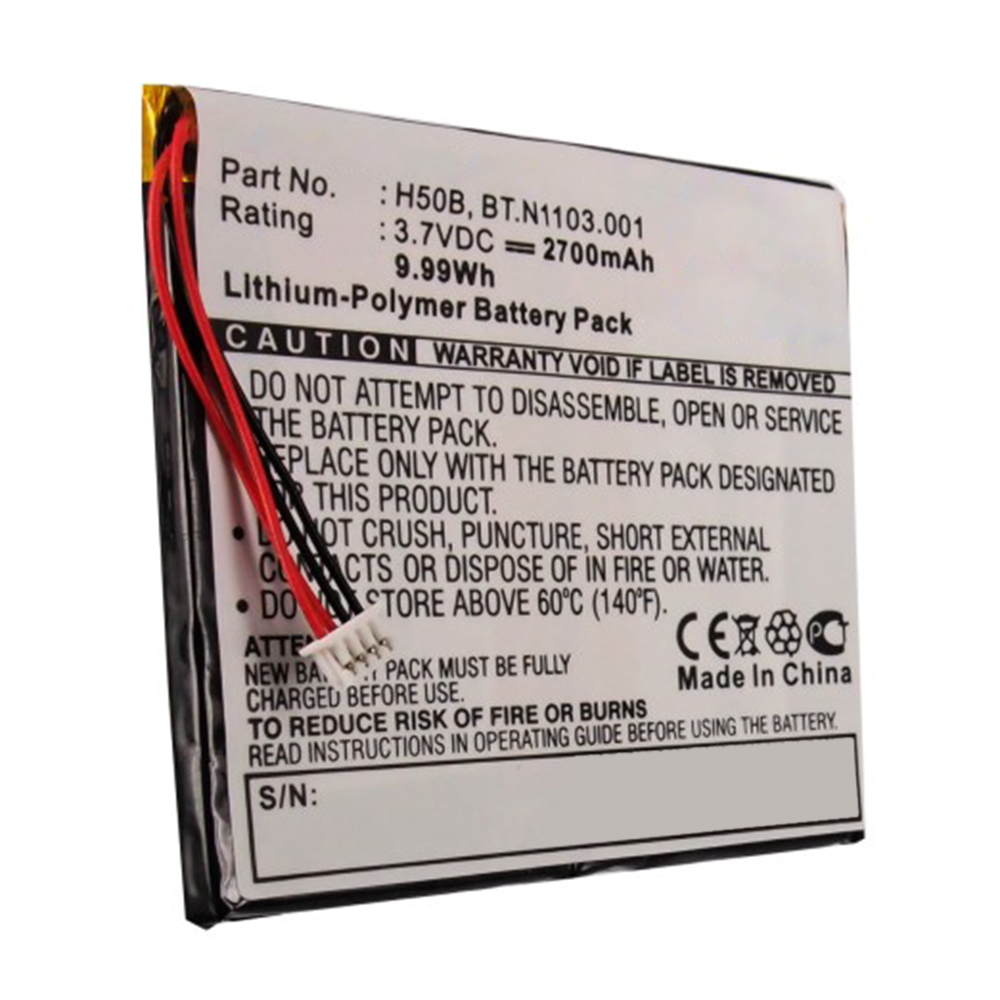 Synergy Digital PDA Battery, Compatible with Acer H50B PDA Battery (Li-Pol, 3.7V, 2700mAh)
