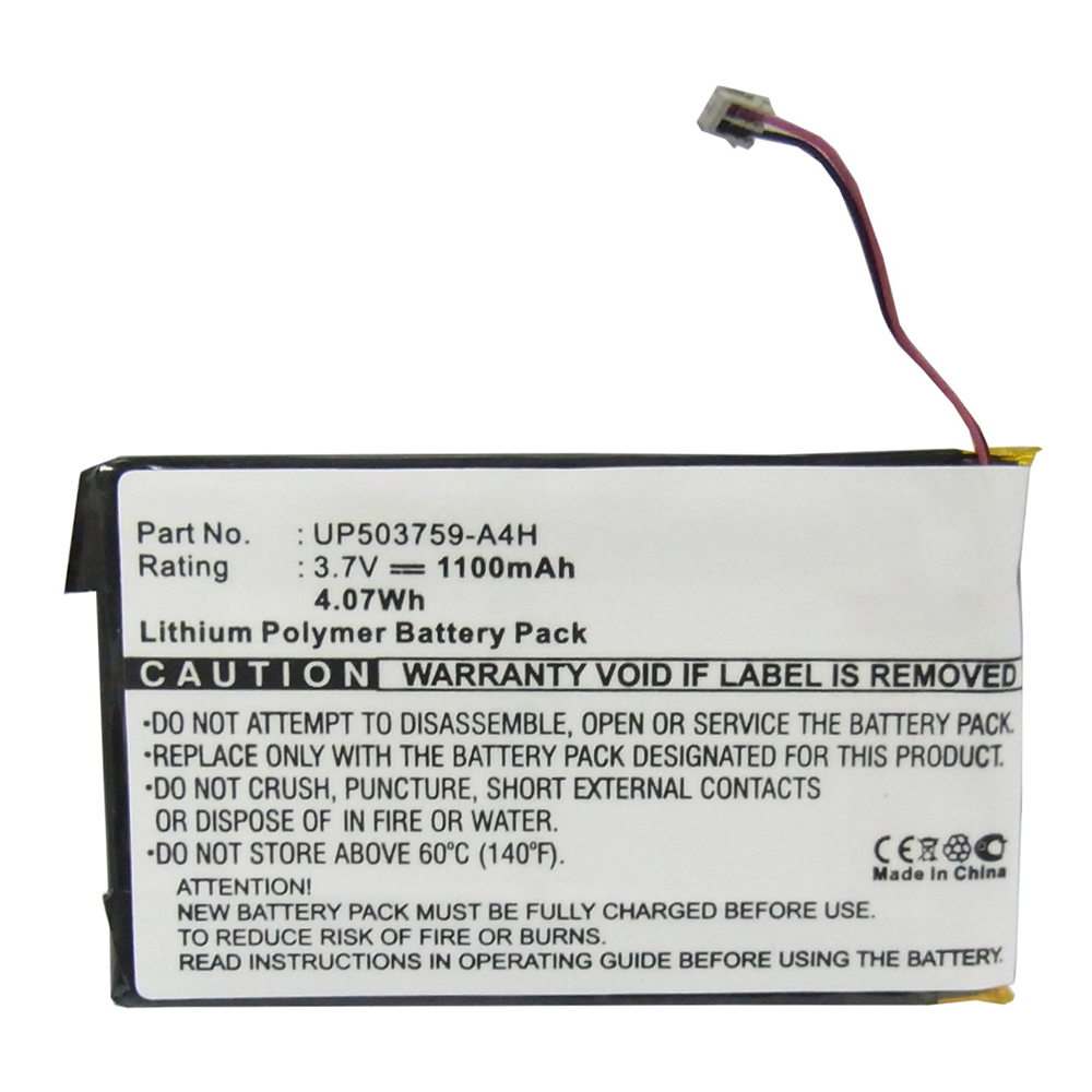 Synergy Digital PDA Battery, Compatible with Sony UP503759-A4H PDA Battery (Li-Pol, 3.7V, 1100mAh)