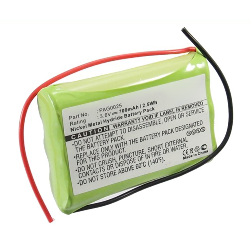 Synergy Digital Pager Battery, Compatible with Signologies PAG0025 Pager Battery (Ni-MH, 3.6V, 700mAh)