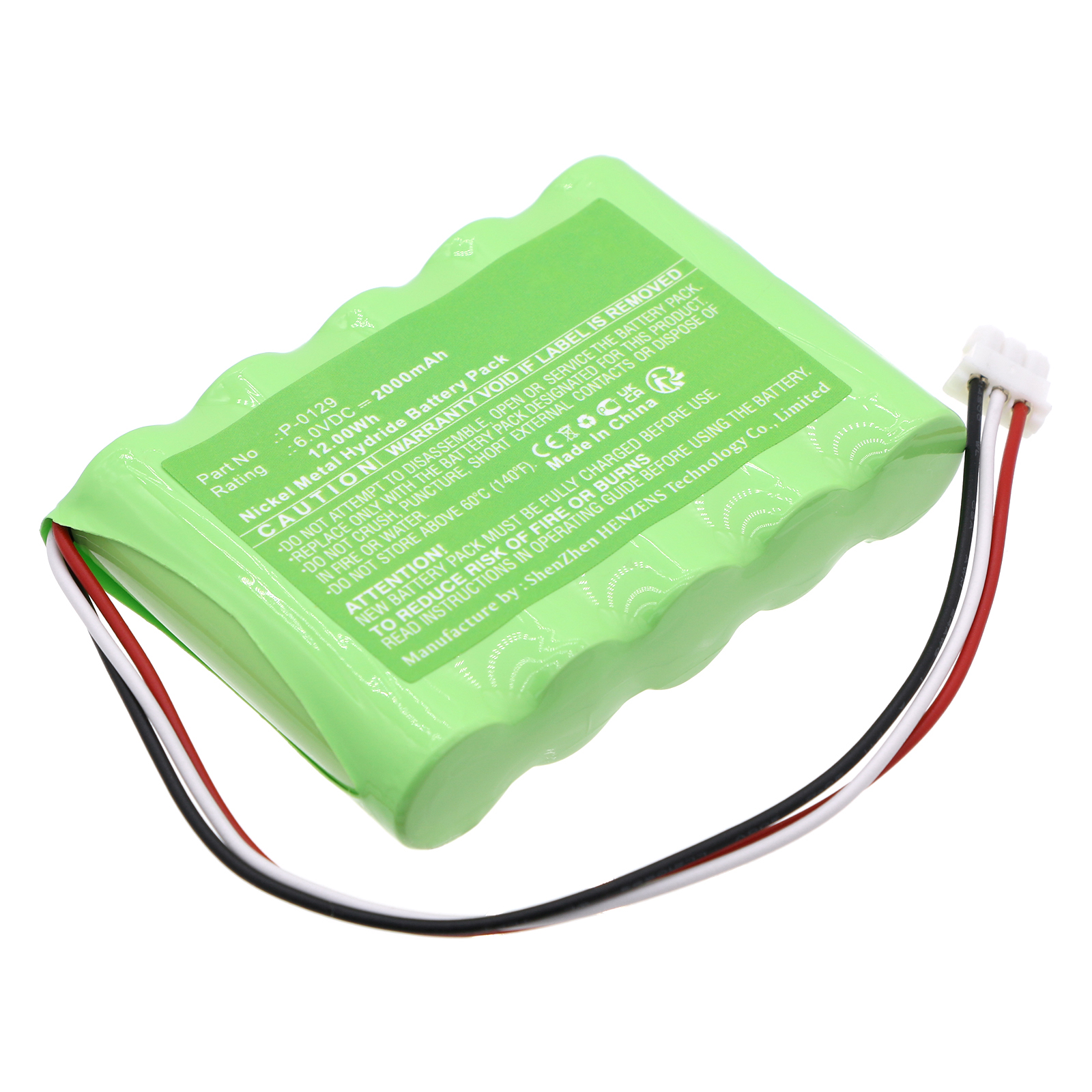 Synergy Digital Credit Card Reader Battery, Compatible with GALEB P-0129 Credit Card Reader Battery (Ni-MH, 6V, 2000mAh)