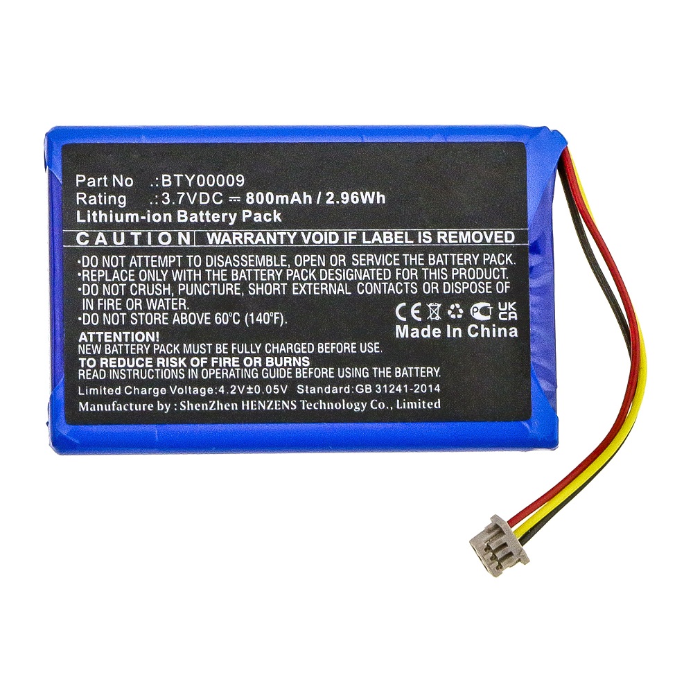 Synergy Digital Credit Card Reader Battery, Compatible with Ingenico FPS16020002419 Credit Card Reader Battery (Li-ion, 3.7V, 800mAh)