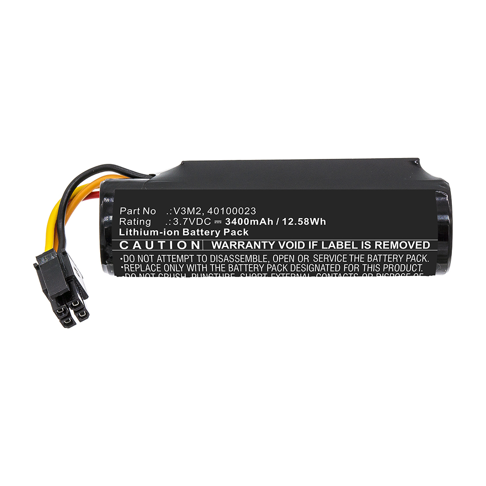 Synergy Digital Credit Card Reader Battery, Compatible with Castles V3M2 Credit Card Reader Battery (Li-ion, 3.7V, 3400mAh)