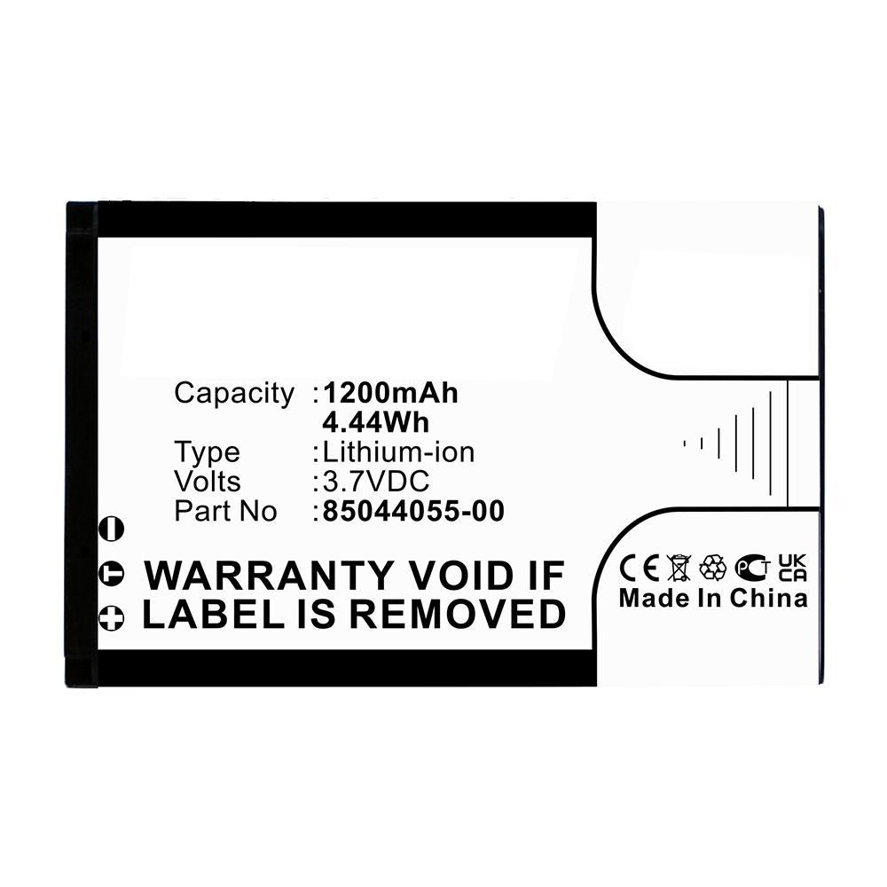 Synergy Digital Credit Card Reader Battery, Compatible with CCE 85044055-00 Credit Card Reader Battery (Li-ion, 3.7V, 1200mAh)