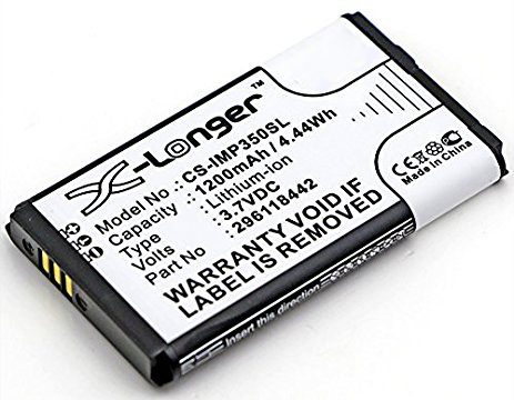 Synergy Digital Credit Card Reader Battery, Compatible with Ingenico 296118442 Credit Card Reader Battery (Li-ion, 3.7V, 1200mAh)