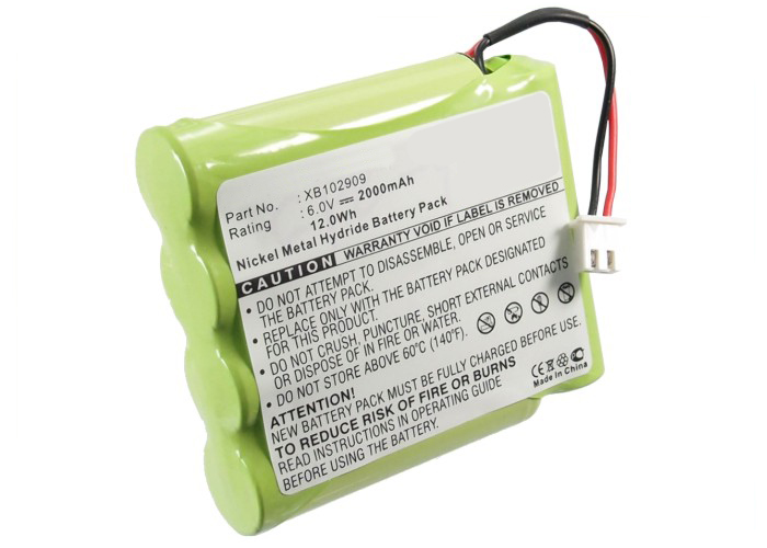 Synergy Digital Credit Card Reader Battery, Compatible with Axalto XB102909 Credit Card Reader Battery (Ni-MH, 6V, 2000mAh)