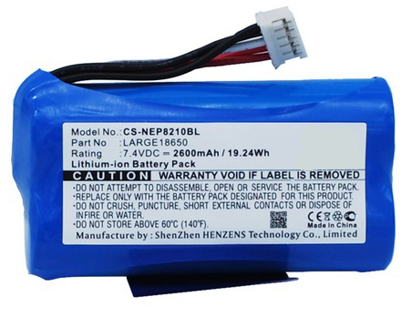 Synergy Digital Credit Card Reader Battery, Compatible with NEWPOS LARGE18650 Credit Card Reader Battery (Li-ion, 7.4V, 2600mAh)
