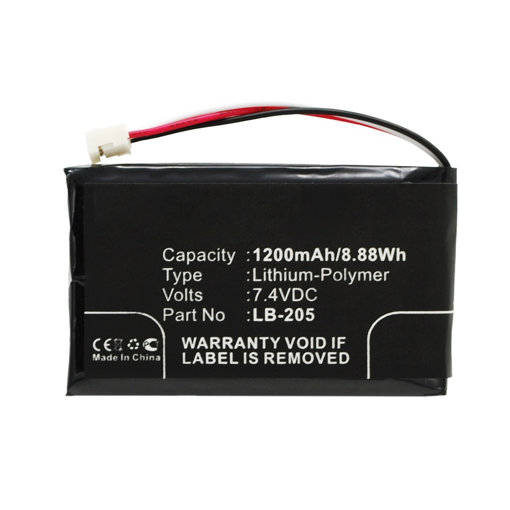 Synergy Digital Credit Card Reader Battery, Compatible with Safescan LB-205 Credit Card Reader Battery (Li-Pol, 7.4V, 1200mAh)