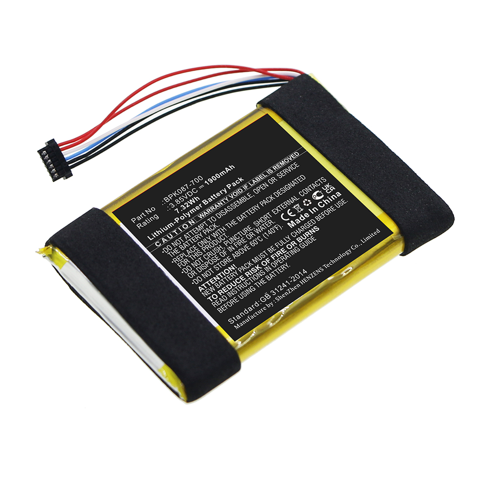 Synergy Digital Credit Card Reader Battery, Compatible with Verifone BPK087-700 Credit Card Reader Battery (Li-pol, 3.85V, 1900mAh)