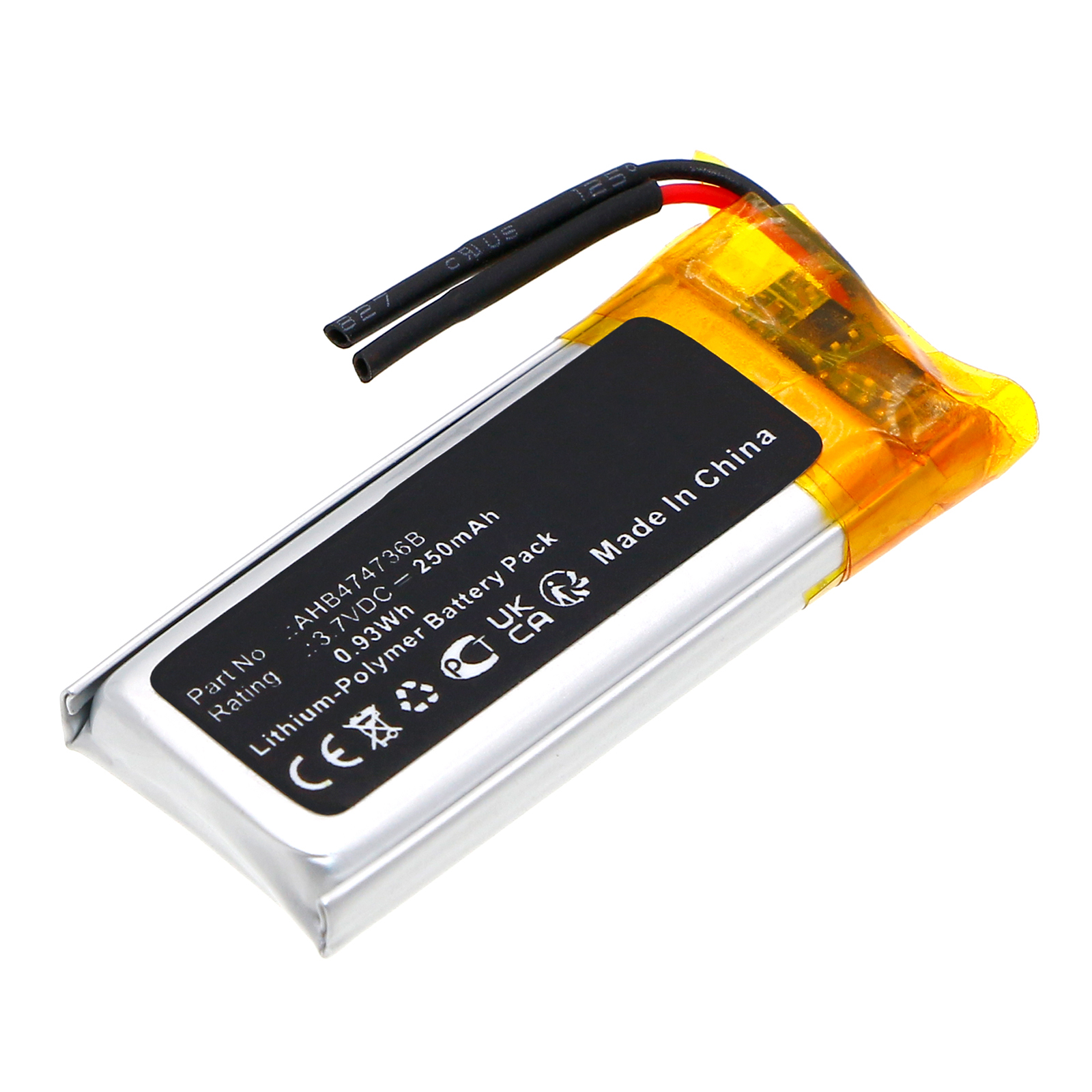 Synergy Digital Credit Card Reader Battery, Compatible with ingenico AHB474736B Credit Card Reader Battery (Li-Pol, 3.7V, 250mAh)