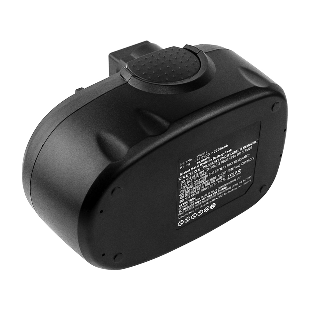 Synergy Digital Power Tool Battery, Compatible with Worx WA3127 Power Tool Battery (Ni-MH, 18V, 2000mAh)