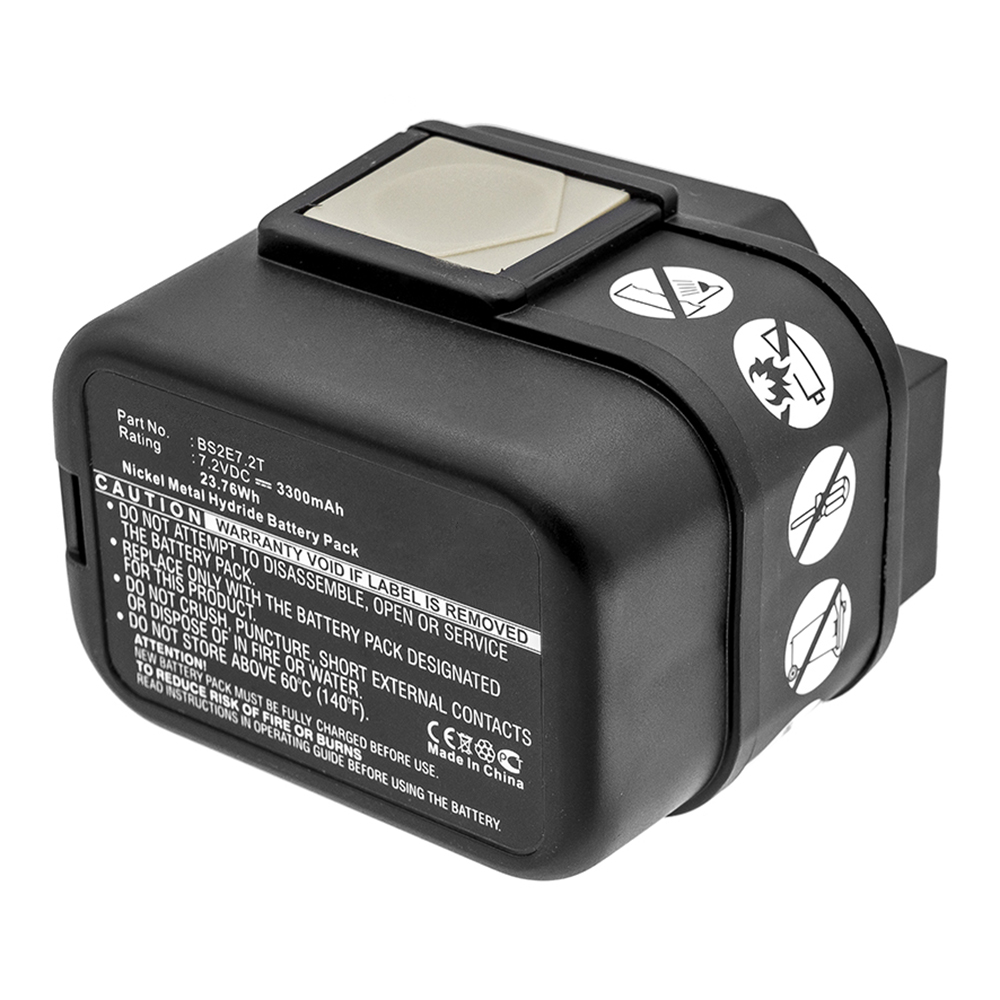 Synergy Digital Power Tool Battery, Compatible with BS2E7.2T Power Tool Battery (7.2V, Ni-MH, 3300mAh)