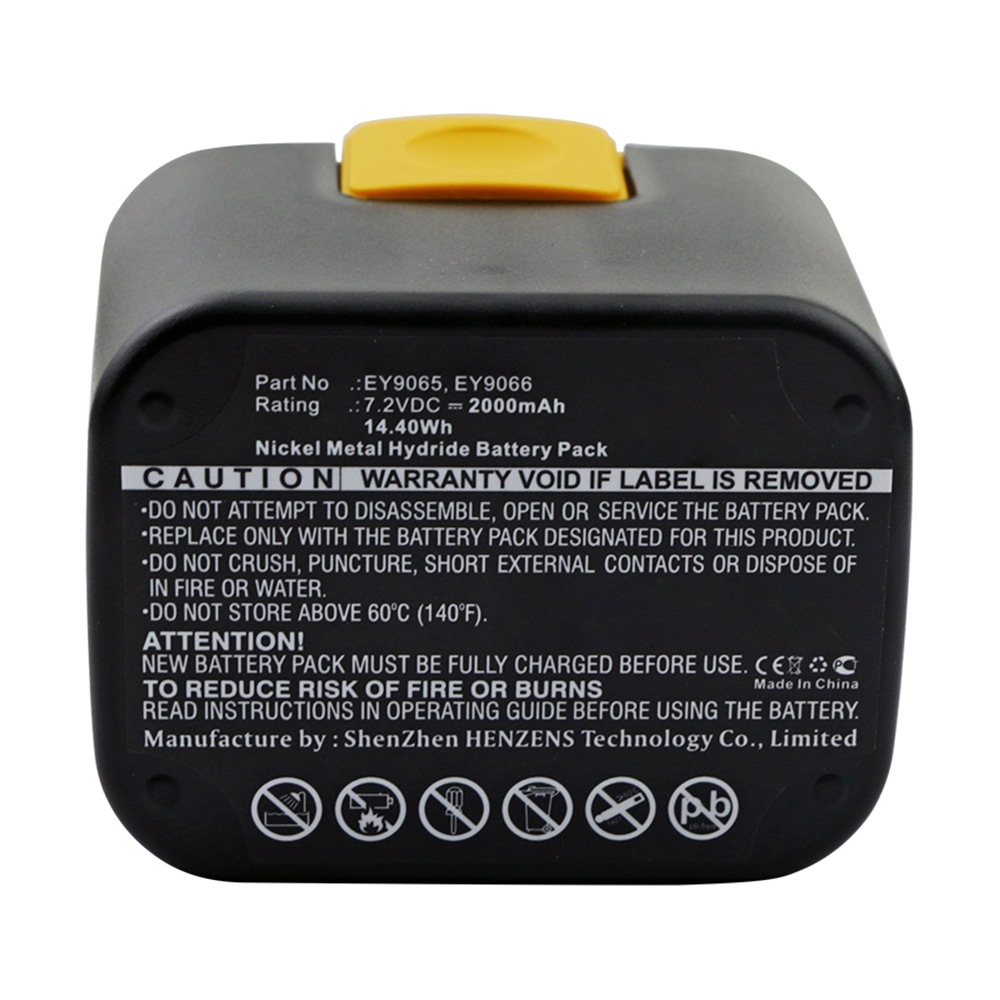 Synergy Digital Power Tool Battery, Compatible with EY6198B Power Tool Battery (7.2V, Ni-MH, 2000mAh)
