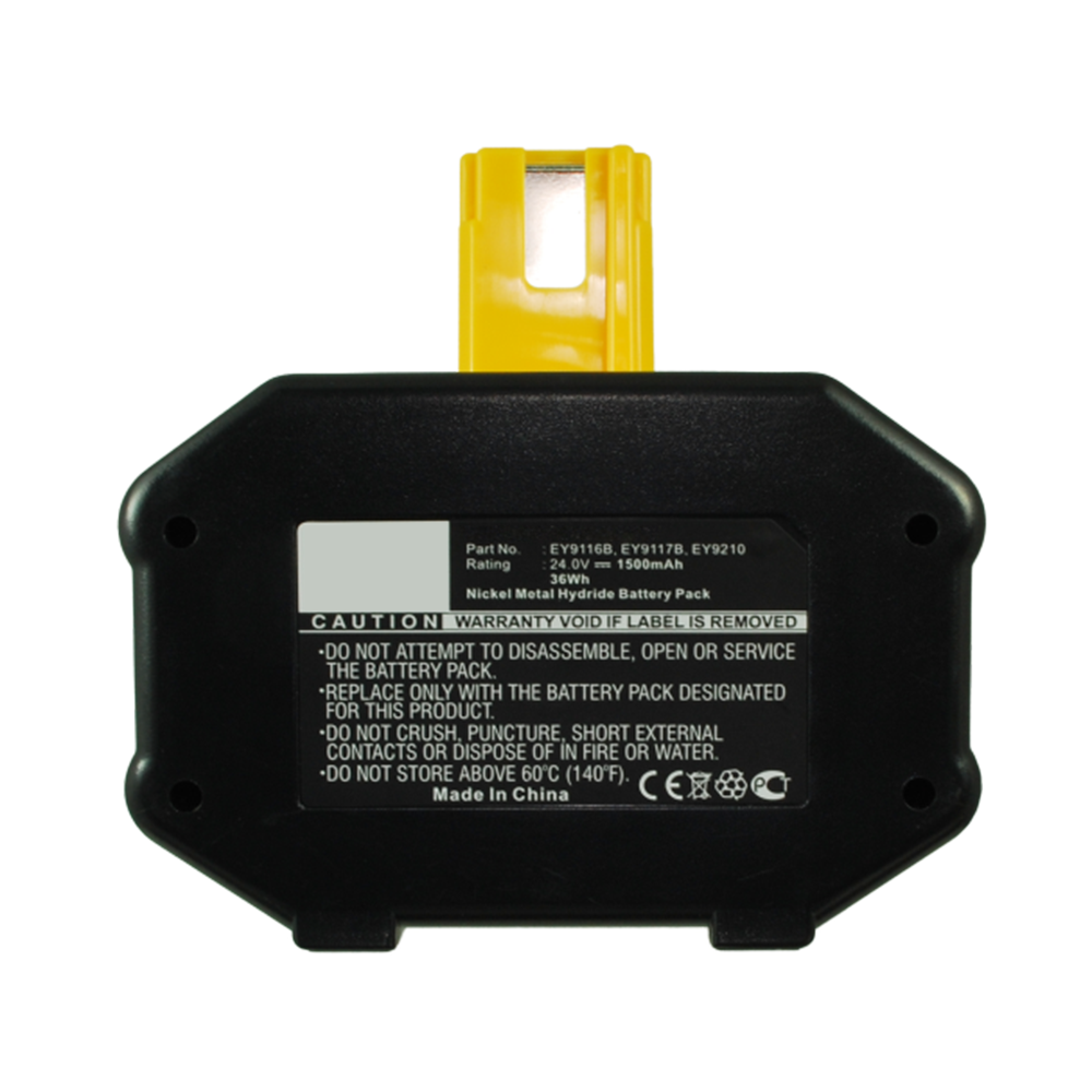 Synergy Digital Power Tool Battery, Compatible with EY9116 Power Tool Battery (24V, Ni-MH, 1500mAh)