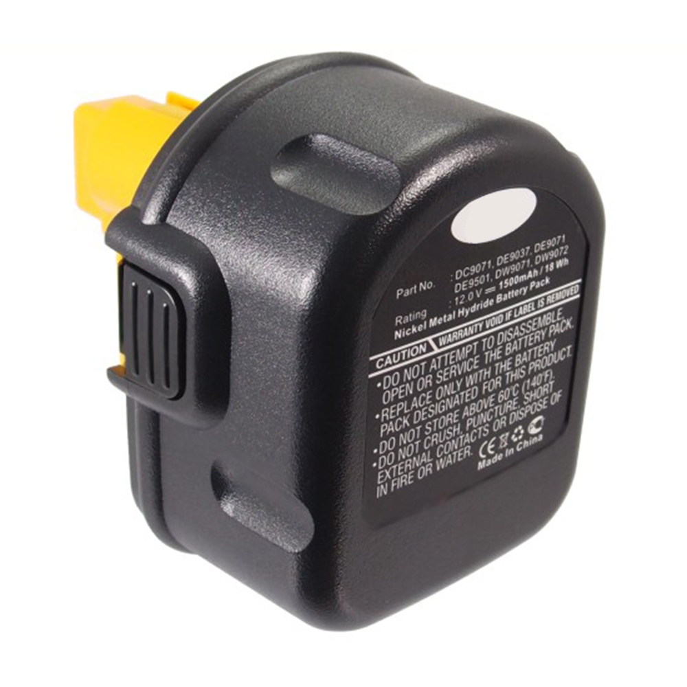 Synergy Digital Power Tool Battery, Compatible with Dewalt DC9071 Power Tool Battery (Ni-MH, 12V, 1500mAh)