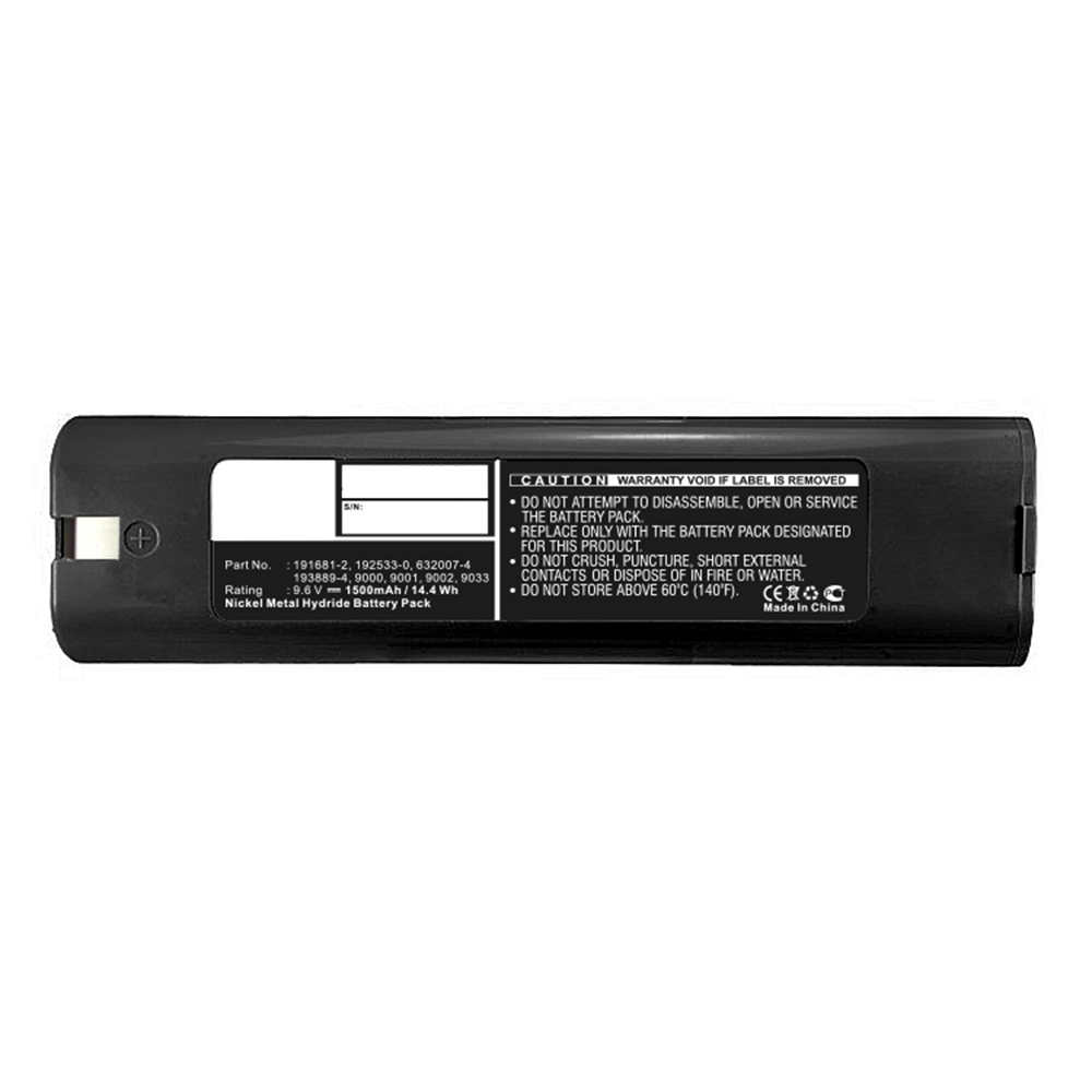 Synergy Digital Power Tool Battery, Compatible with Makita 191681-2 Power Tool Battery (Ni-MH, 9.6V, 1500mAh)