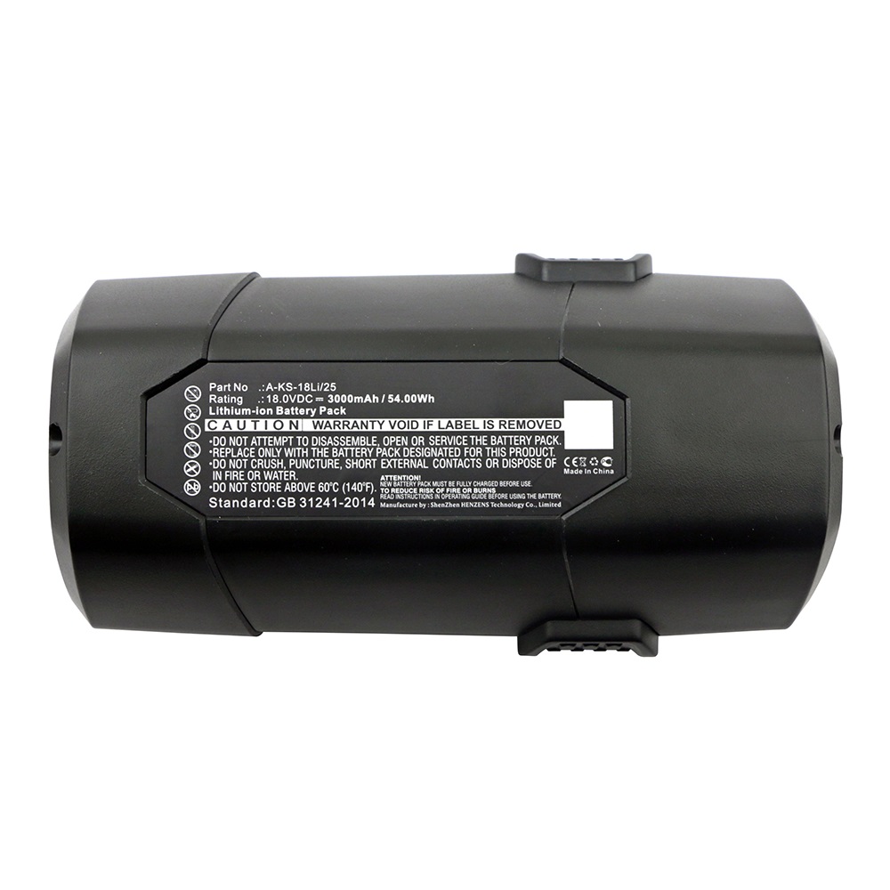 Synergy Digital Power Tool Battery, Compatible with LUX-TOOLS A-KS-18Li/25 Power Tool Battery (Li-ion, 18V, 3000mAh)