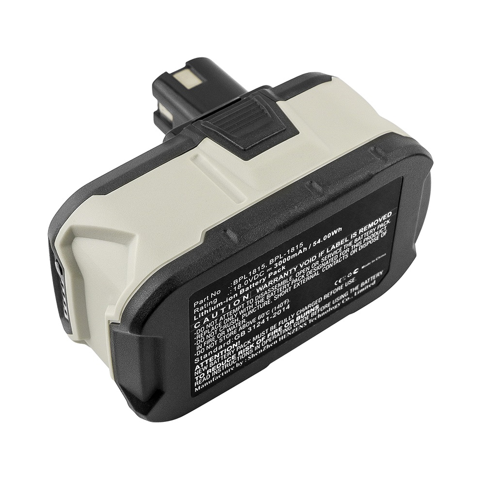 Synergy Digital Power Tool Battery, Compatible with Ryobi BPL-1815 Power Tool Battery (Li-ion, 18V, 3000mAh)