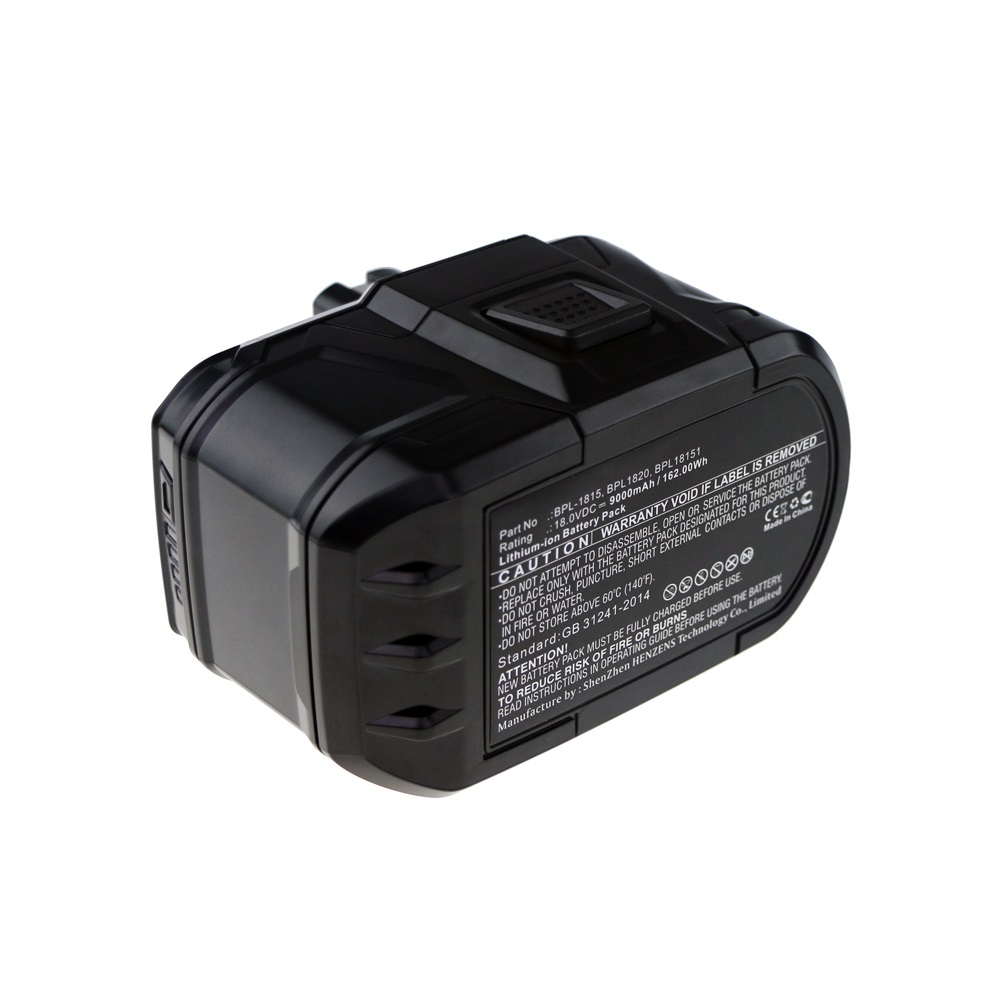 Synergy Digital Power Tool Battery, Compatible with Ryobi BPL-1815 Power Tool Battery (Li-ion, 18V, 9000mAh)