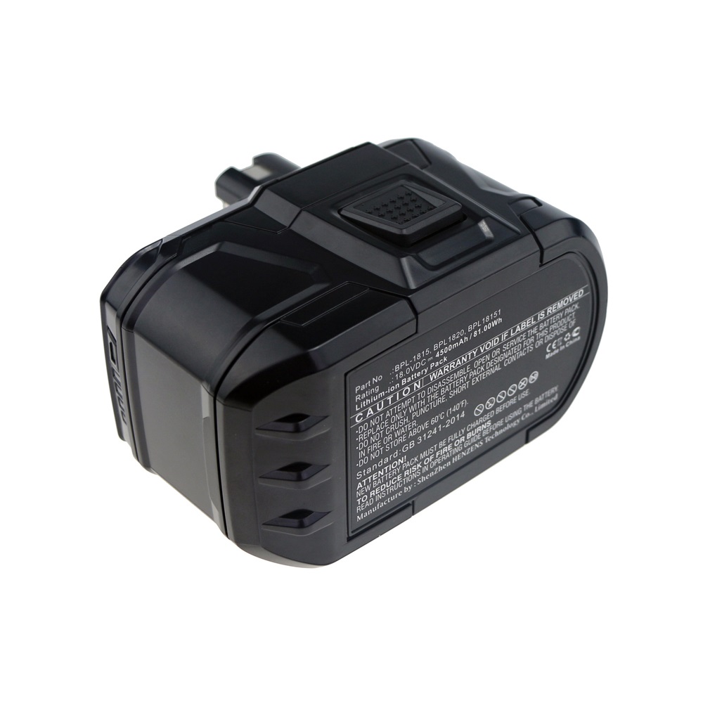 Synergy Digital Power Tool Battery, Compatible with Ryobi BPL-1815 Power Tool Battery (Li-ion, 18V, 4500mAh)