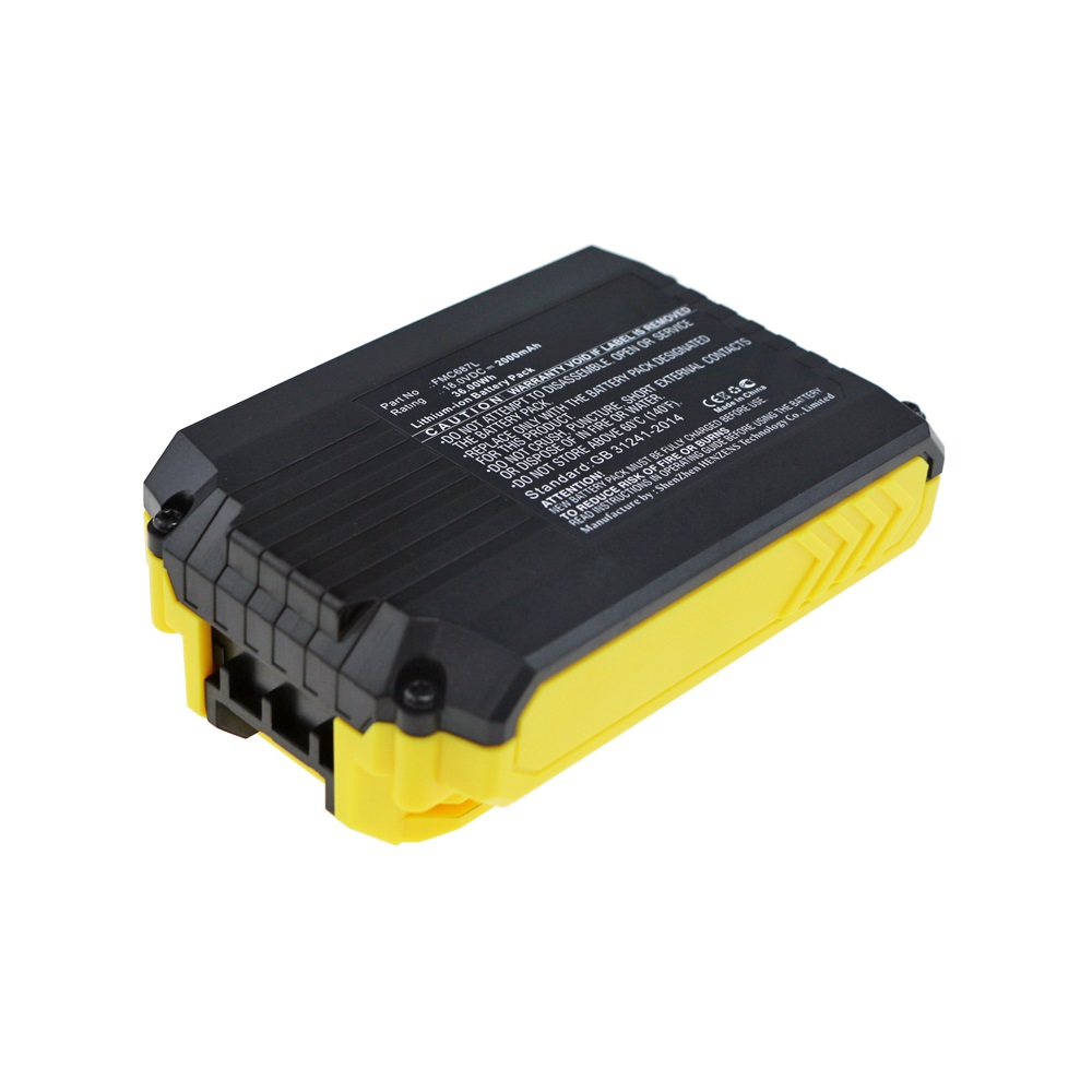 Synergy Digital Power Tool Battery, Compatible with Stanley FMC687L Power Tool Battery (Li-ion, 18V, 2000mAh)
