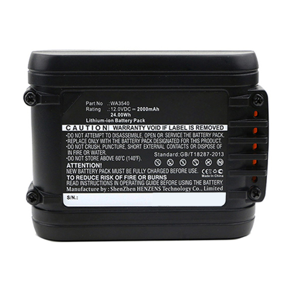Synergy Digital Power Tool Battery, Compatible with Worx WA3540 Power Tool Battery (Li-ion, 12V, 2000mAh)