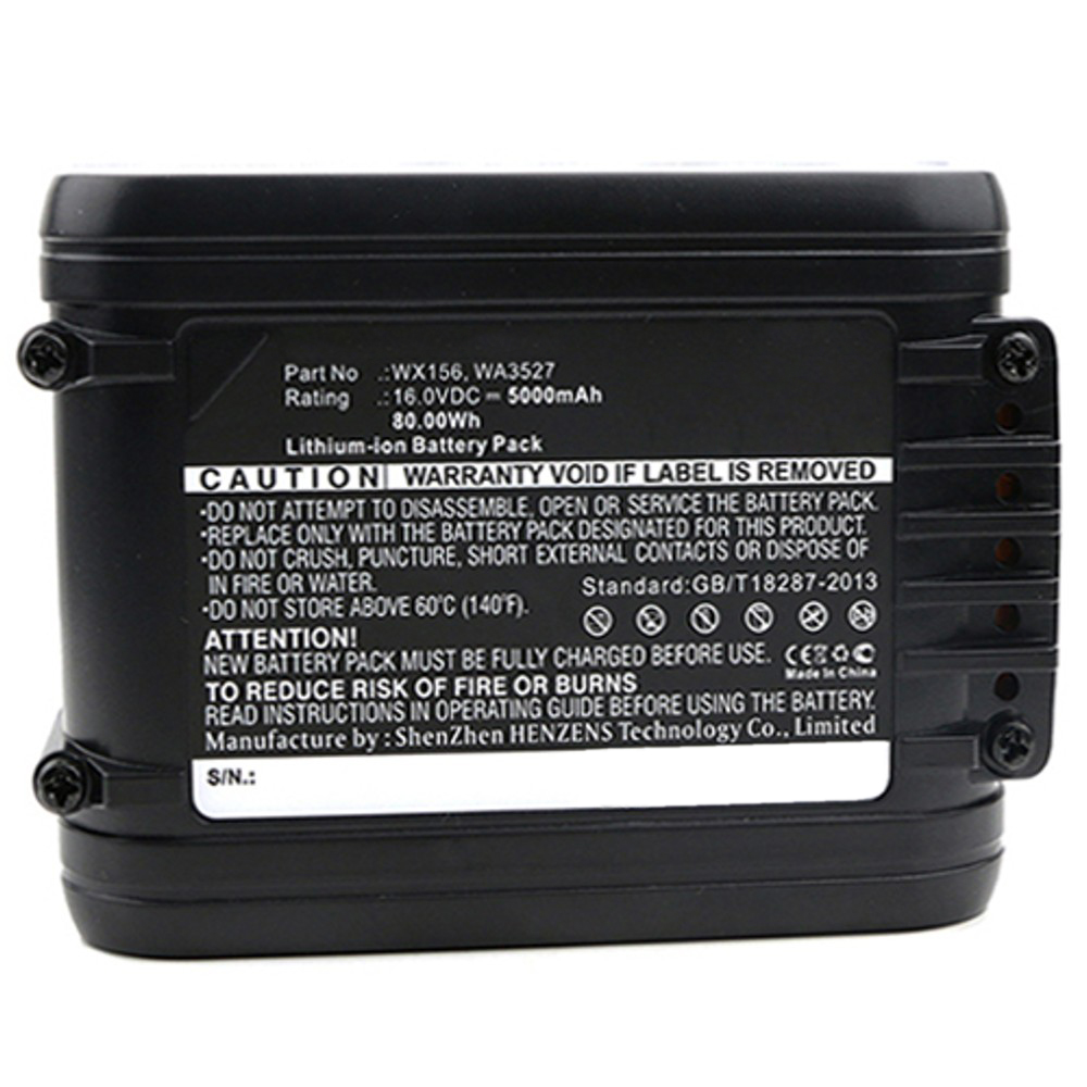 Synergy Digital Power Tool Battery, Compatible with Worx WA3527 Power Tool Battery (Li-ion, 16V, 5000mAh)