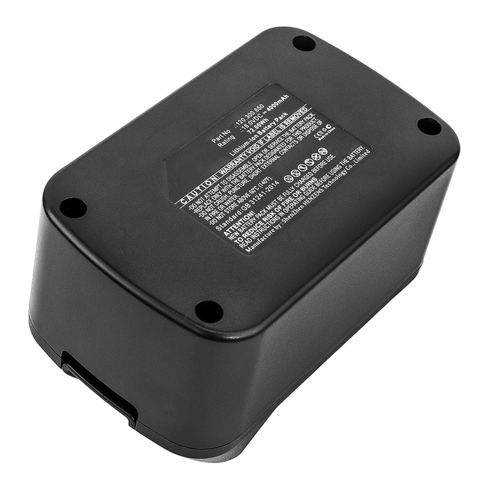 Synergy Digital Power Tool Battery, Compatible with 120.300.650 Power Tool Battery (18V, Li-ion, 4000mAh)